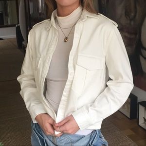 Mo: Vint White Denim Jacket
